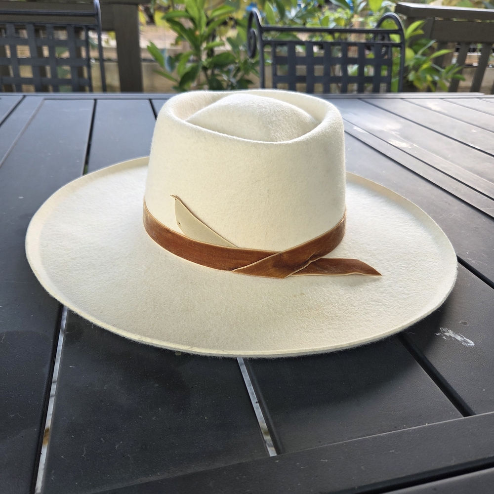 Lack Of Color Black and Cream Hat